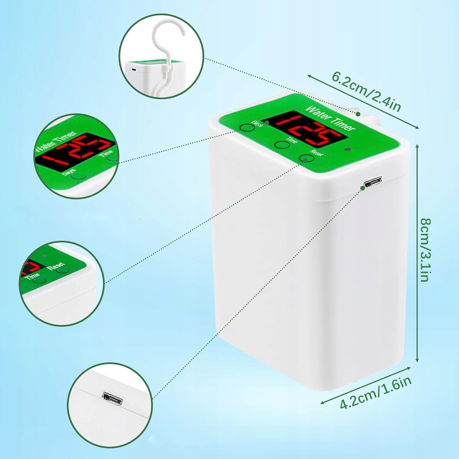 ZESTAW AUTOMATYCZNEGO NAWADNIANIA SYSTEM KROPELKOWE DO ROŚLIN DONICZKOWYCH Kod producenta Automatic Watering Set for Potted Plants