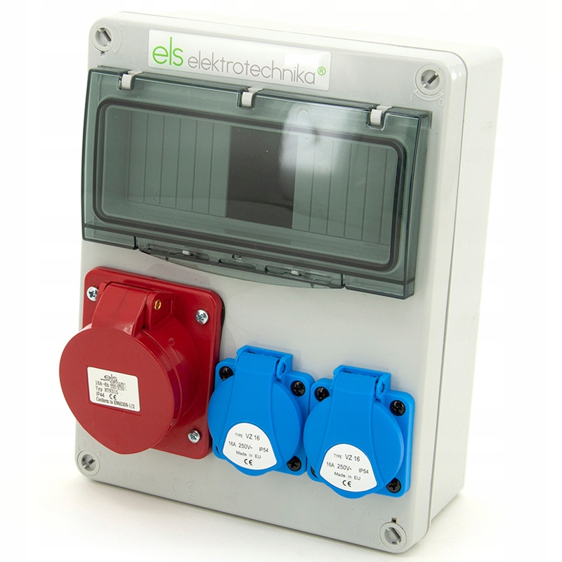Stavební Elektrický Rozvaděč Kabelovaný 2x230V 16A/4 Vývodka
