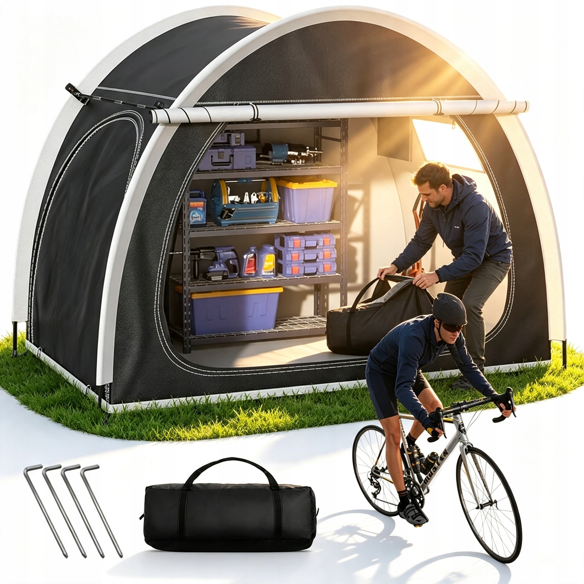 Stan Cyklistický Stan S Voděodolným Skládacím Zahradním Obalem 210D Uv