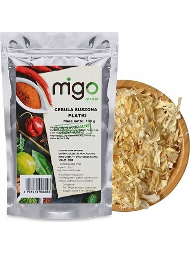 Levně 14 x MIGOgroup, Cibule Plátky, sušené plátky – 100 g – MIGogroup