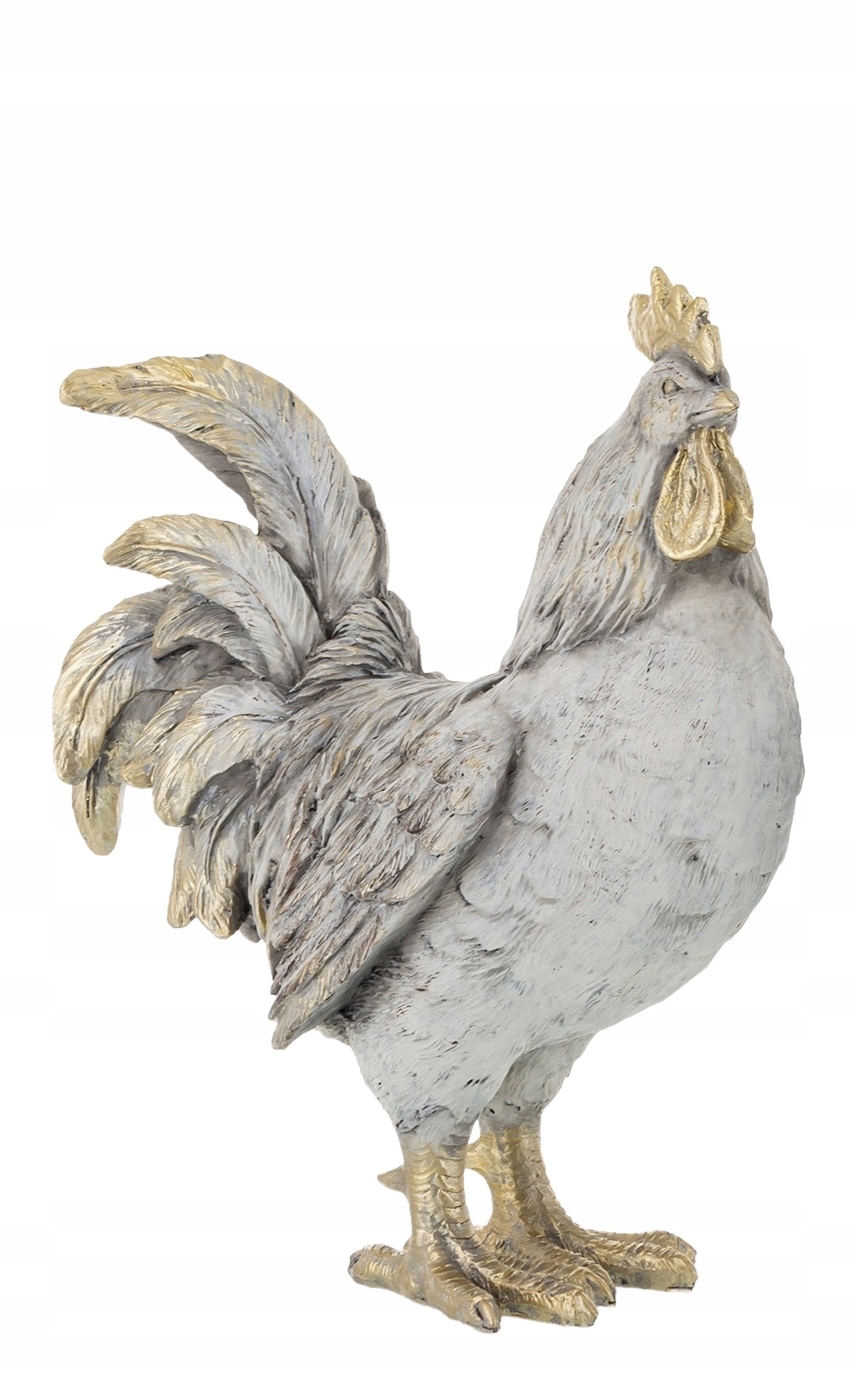 Figurka Velikonoční kohout Ozdoba Šedá 26X10,5CM