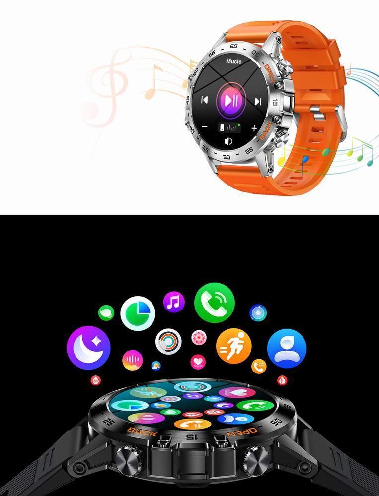 Smartwatch Gravity GT9-5 Rozdzielczość ekranu (px) 360 x 360