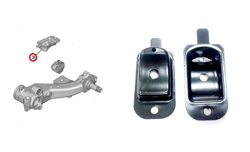 WSPORNIK MOCOWANIE ODBOJNIK PEUGEOT 206 TYŁ 516729