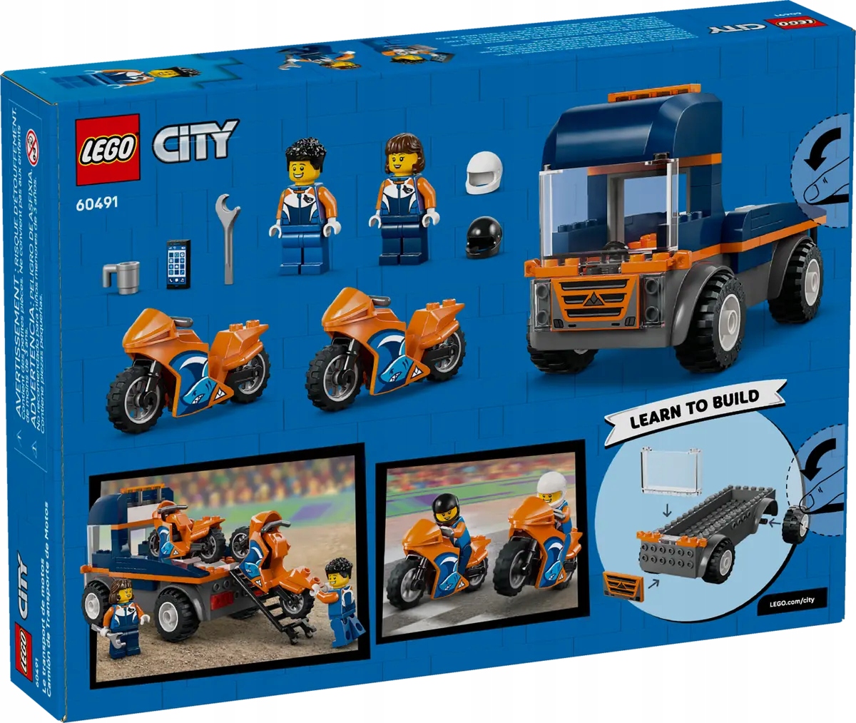 60491 Lego City – Autopřepravník pro motocykly