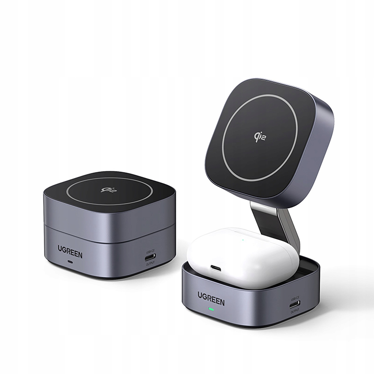 Ugreen Indukční Nabíječka S Magsafe 3V1 Qi2 Usb-c Pro Telefon Sluchátek