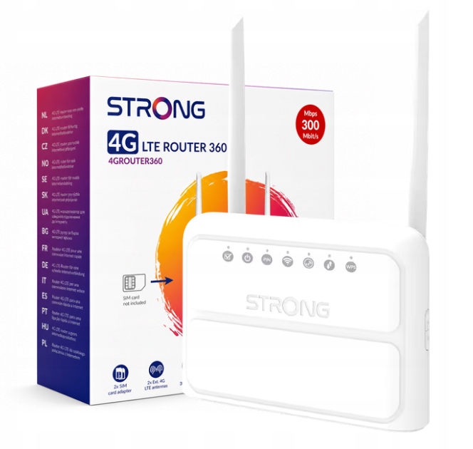 Router na Sim kartu Strong 4G Lte 360 Wi-Fi 300Mb/s 4x Lan