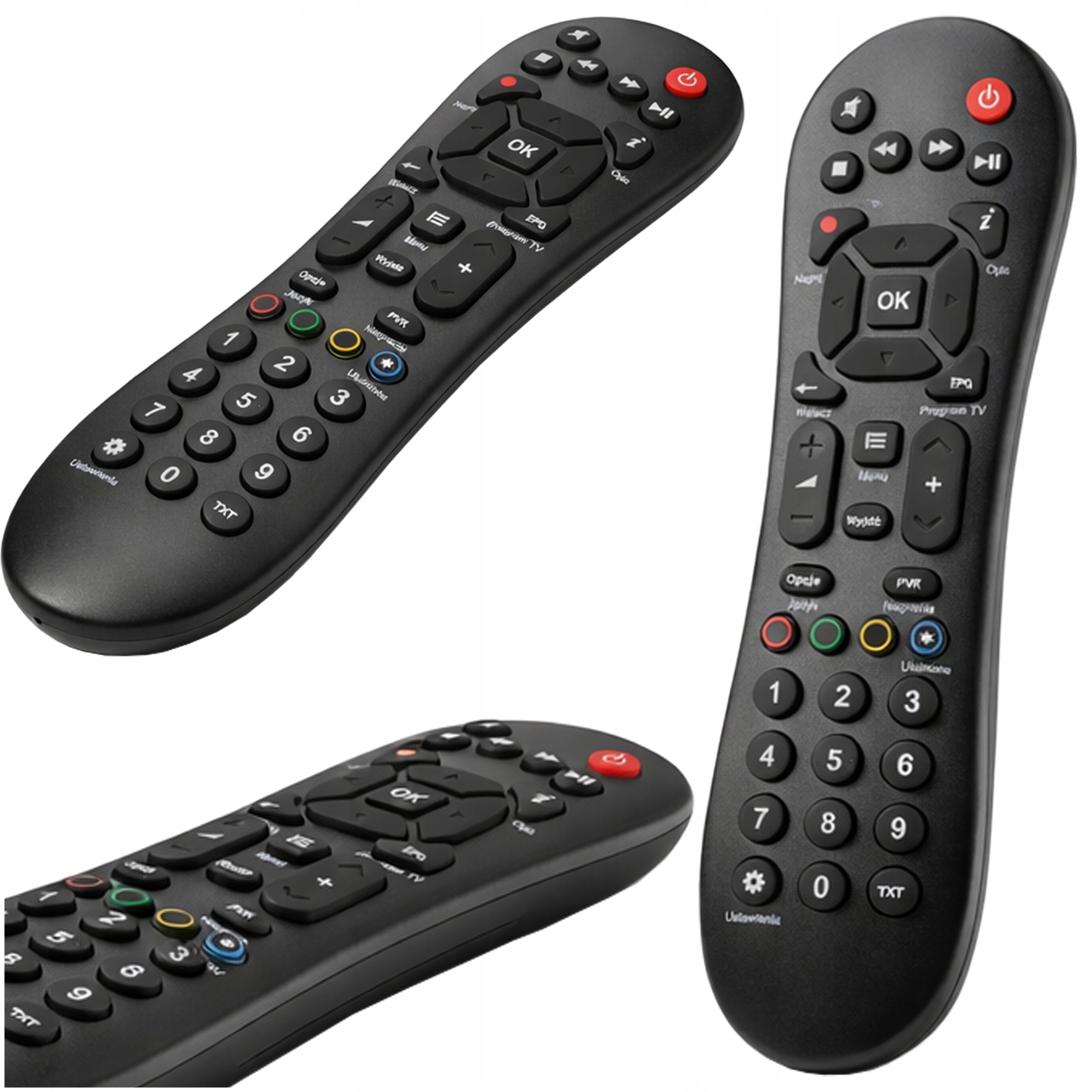 Pilot do dekoderów Polsat Evobox czarny HD7000 HD2000 HD3000