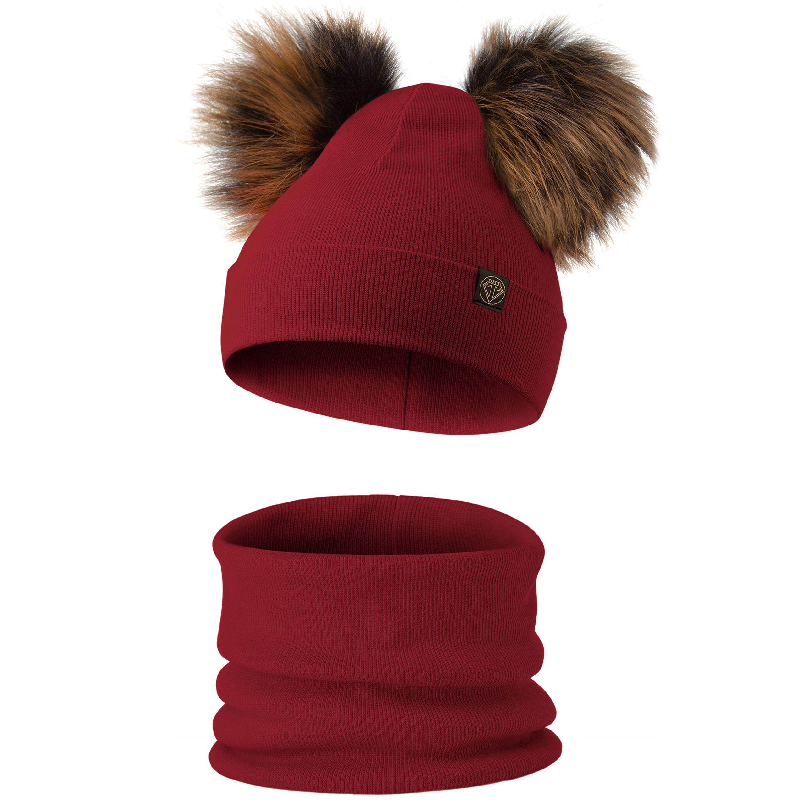 

Czapka komin komplet pompony jesień/zima 48-56