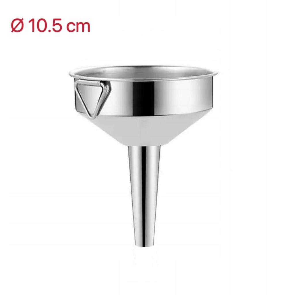 Ø10,5*11,6cm Kovový Nerezový Lievik S Kuchynskou Rukoväťou