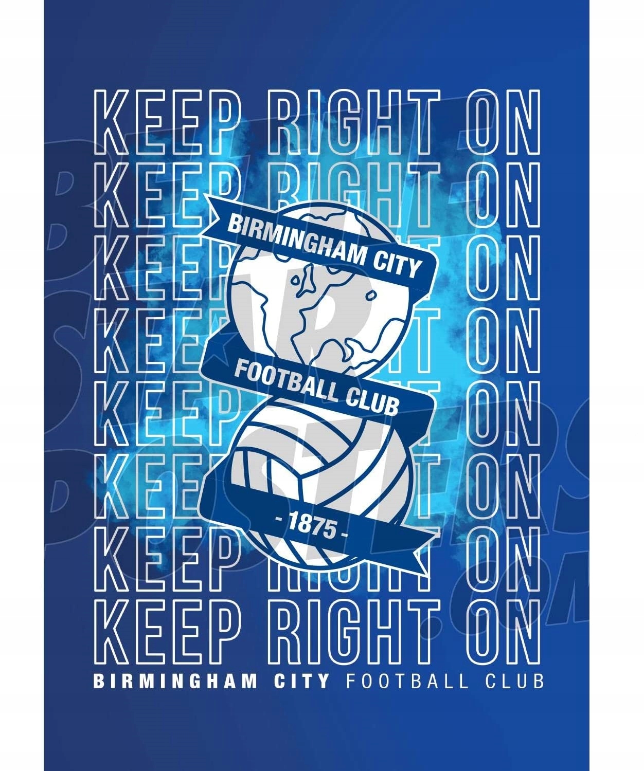 Birmingham City Fc A2 herb piłka nożna plakat/druk/sztuka ścienna
