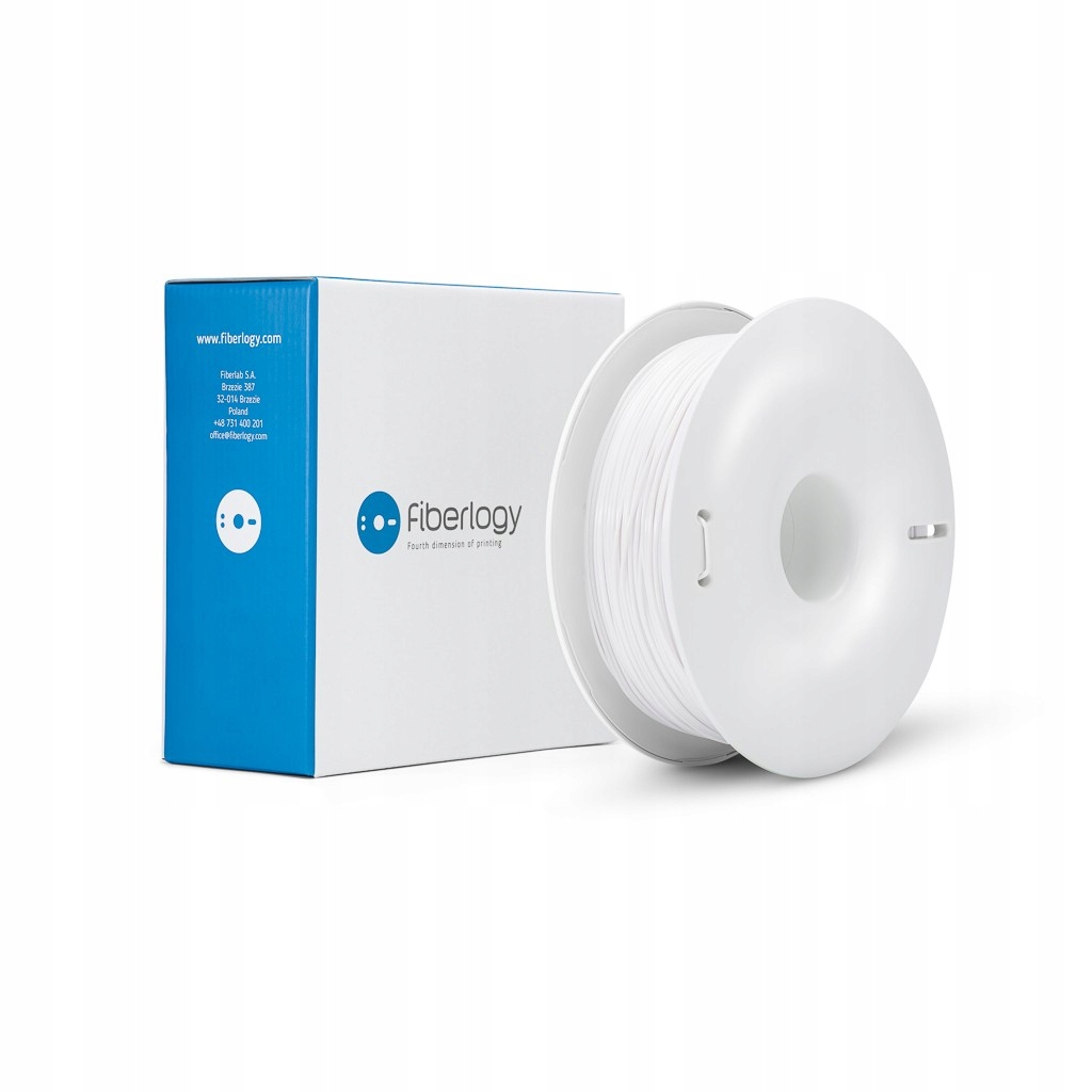 Filament Fiberlogy HIPS White 1,75 mm 0,85 kg Biały