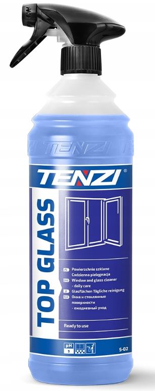 TENZI TOP GLASS Płyn Do Mycia Szyb Luster Okien 1L
