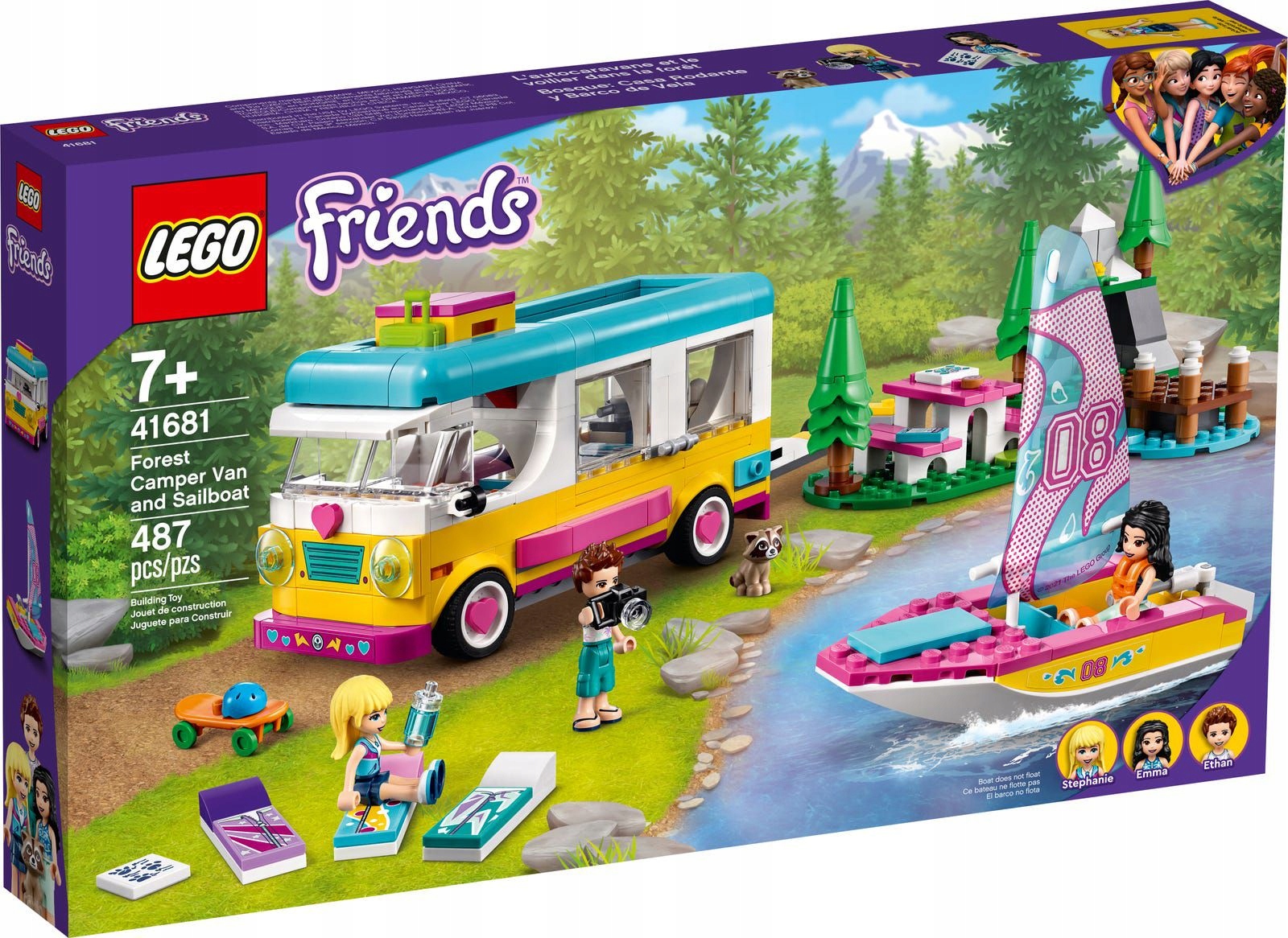 Lego Friends Kempingový Autobus V Lese A Plachtice 41681