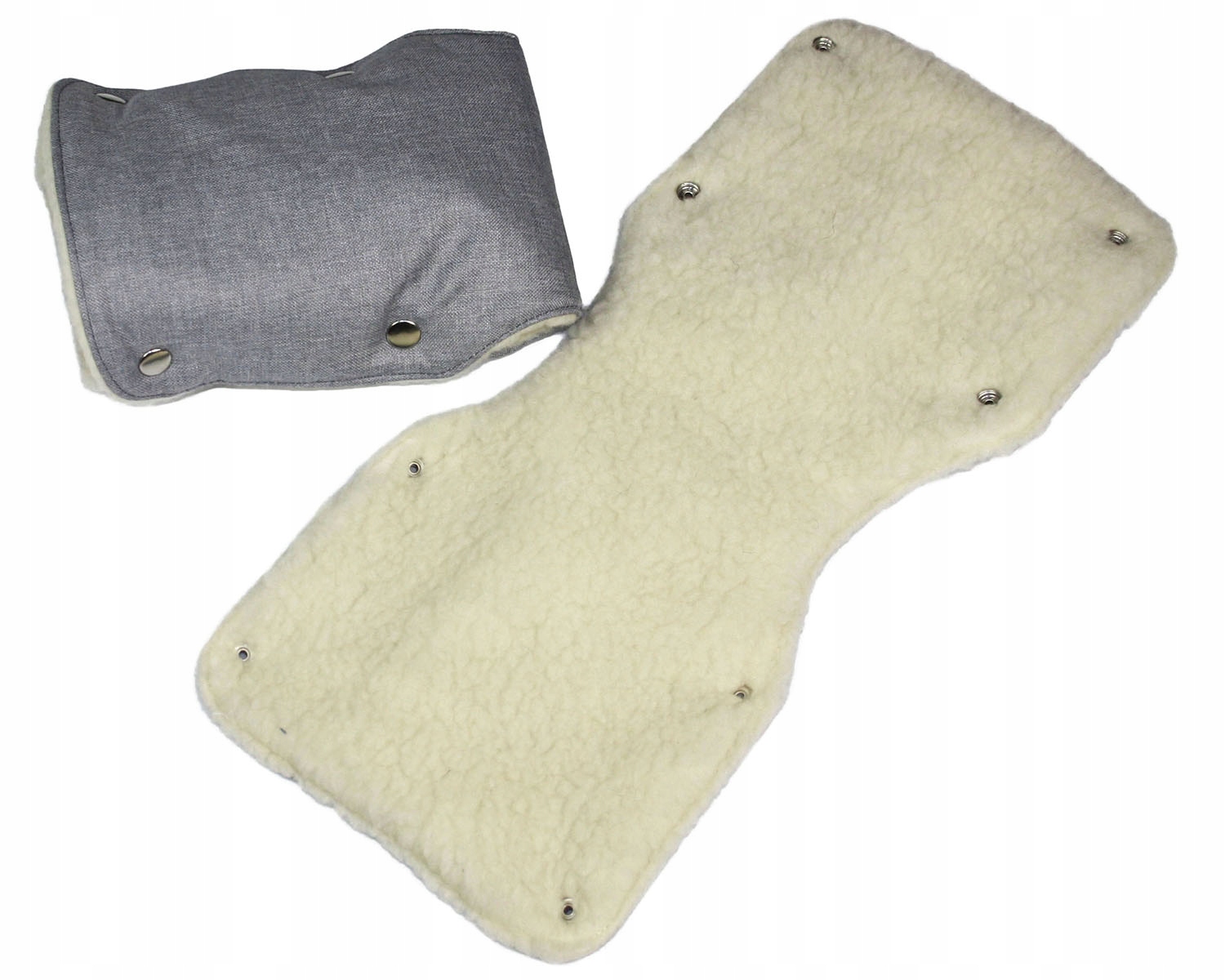 RĘKAWICZKI WÓZKA MUFKA FUTRO DLA KOBIET + GRATIS Marka FunForKids