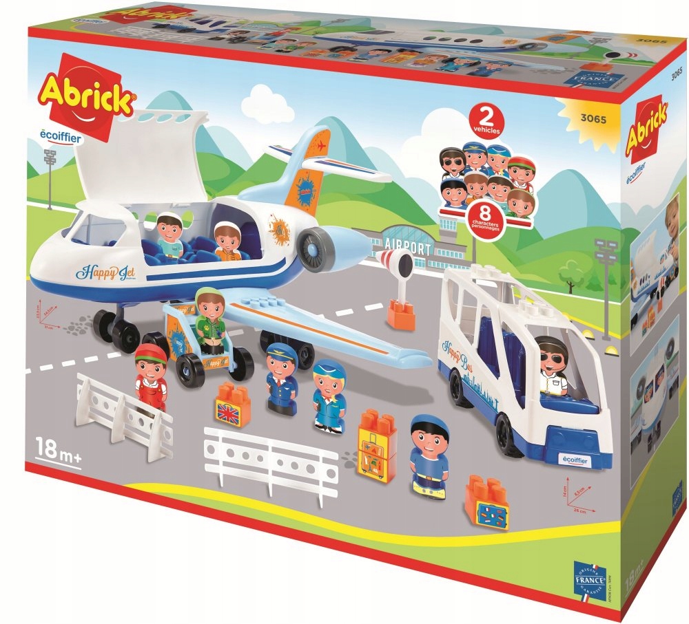 

Samolot Klocki Abrick Autobus Zestaw 8 Figurek