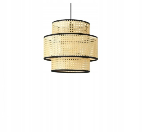 Závesná stropná lampa, luster 100 % ratan Opviq AYD-3336