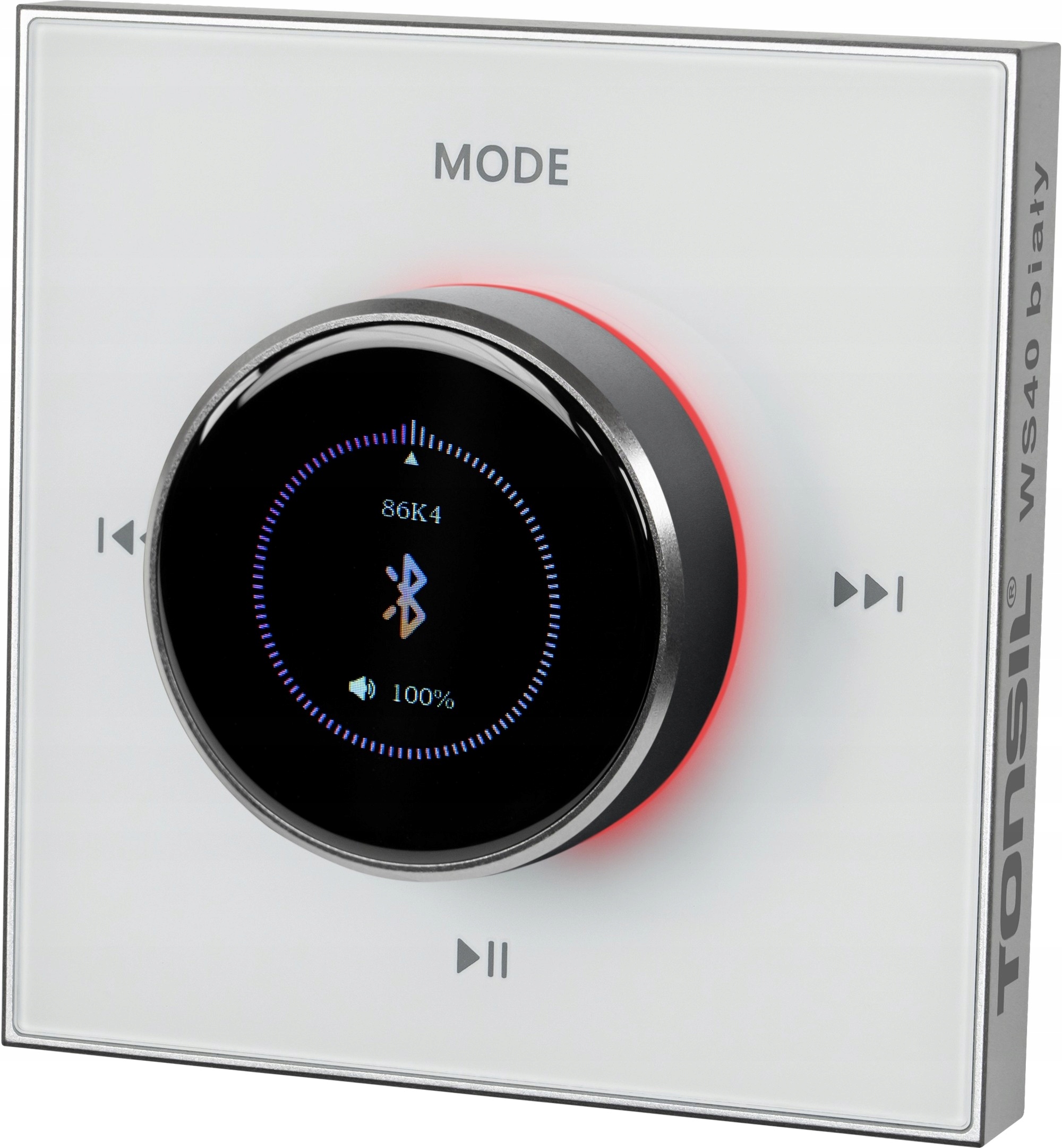 Nástěnný přehrávač Tonsil WS-40 4 x 20W Bílý Zesilovač Bt Usb Tf Fm Pilot