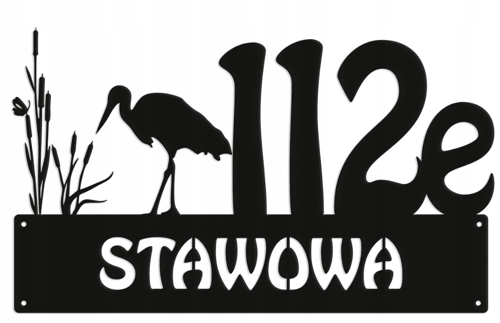 Číslo Na Dom 48 cm Tabuľa Adresa Oceľ 2 mm Stawowa