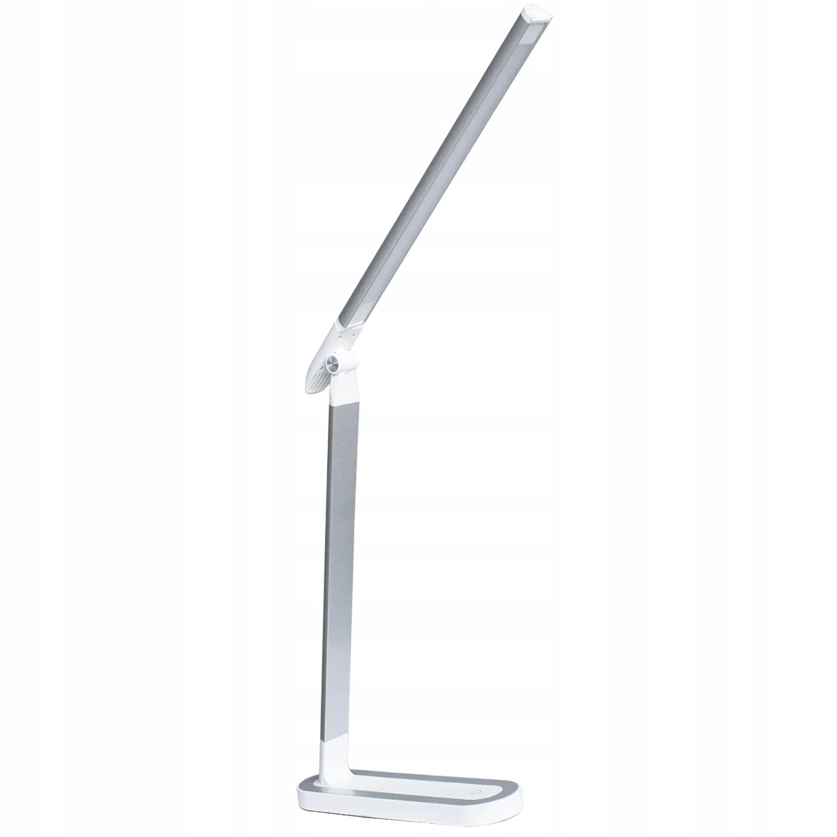 Led stolní lampa bílá stříbrná na dotyk, moderní, pro čtení, Polux