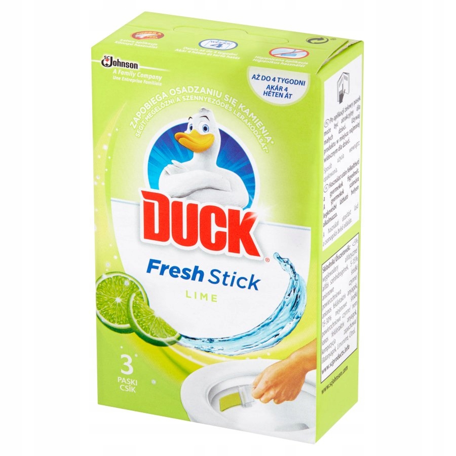 

Duck Fresh Stick paski żelowe Wc limonka x3 Lime