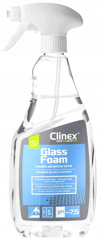 

Clinex Glass Foam Pianka do mycia szyb 650ml