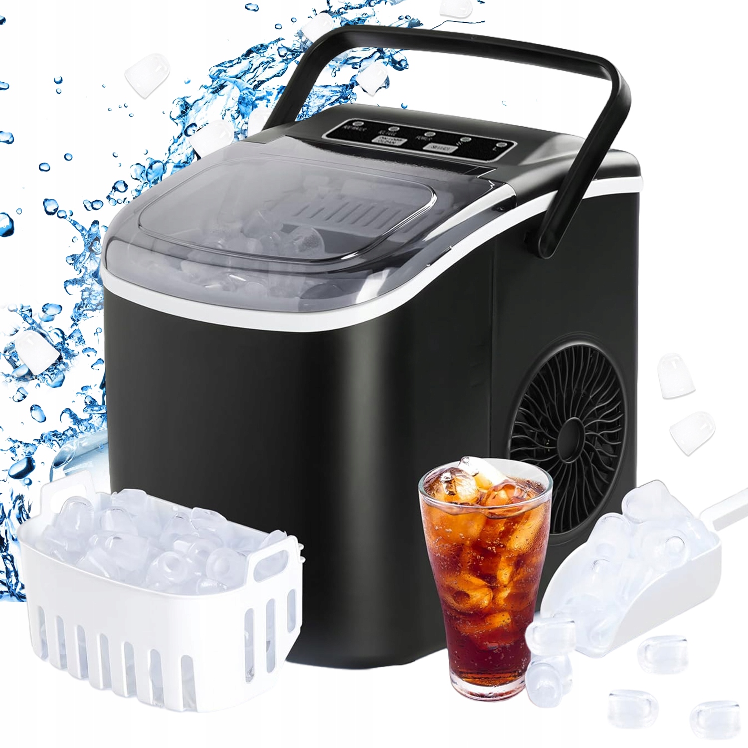 Domácí Výrobník Ledu Stroj Na Kostky, Expresní Ledový Nápoj