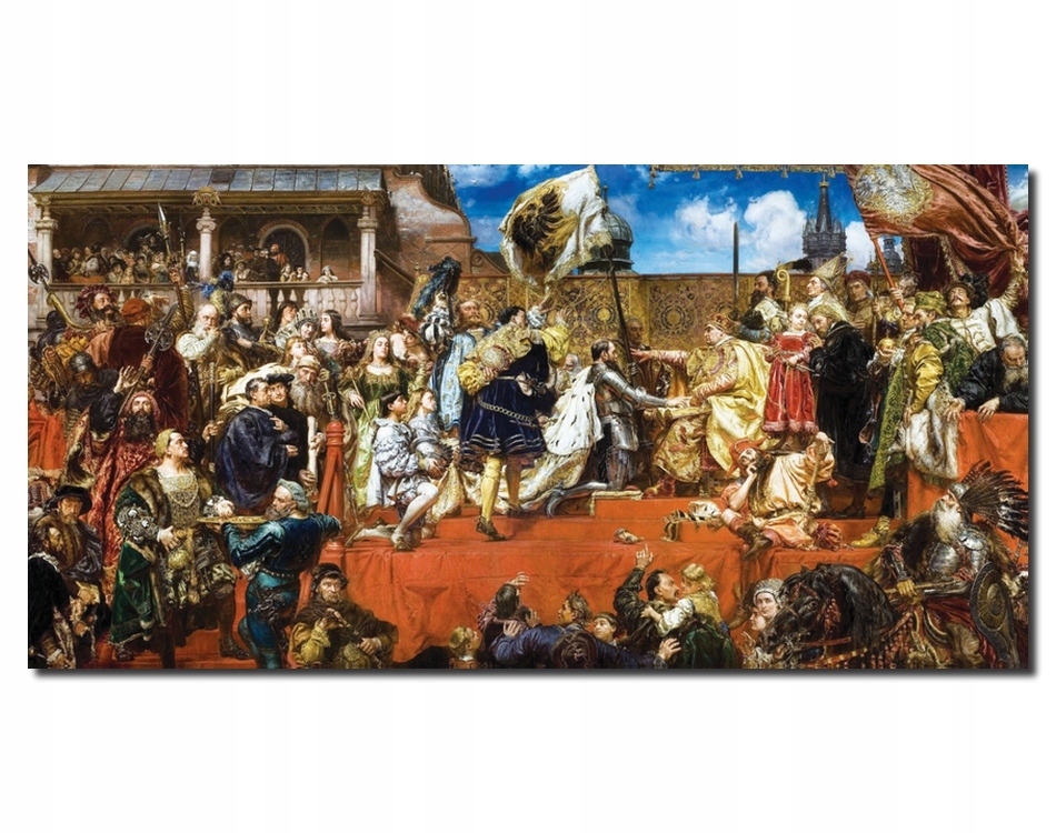 Jan Matejko Hołd Pruski obraz Reprodukcja A obraz batalistyczny