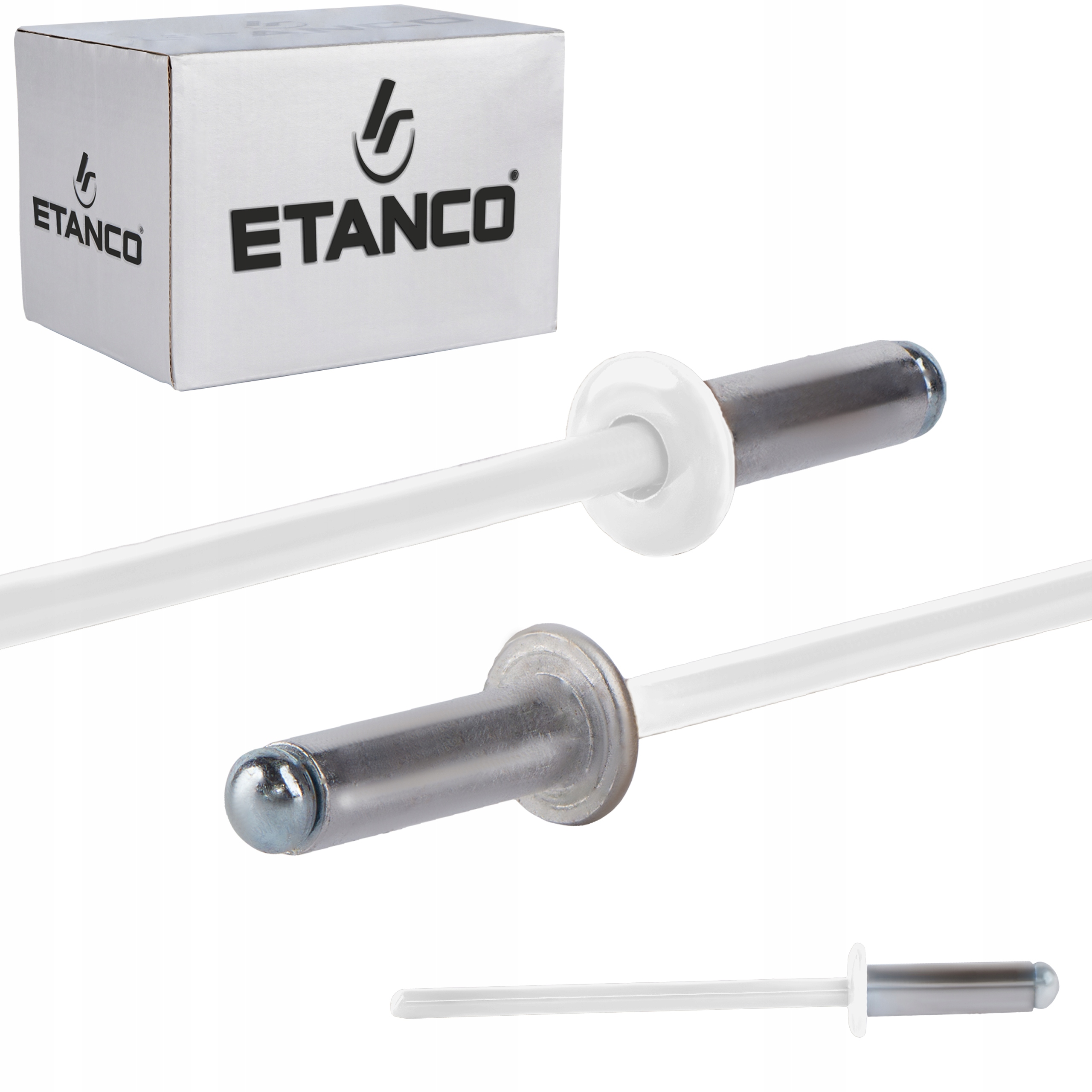 Hliníkové trhacie nity 4 x 12 mm Ral 9010 500 ks Etanco