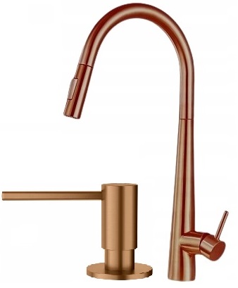 Dozownik na płynu do mycia naczyń MIEDZIANY - Premium Linia New Design