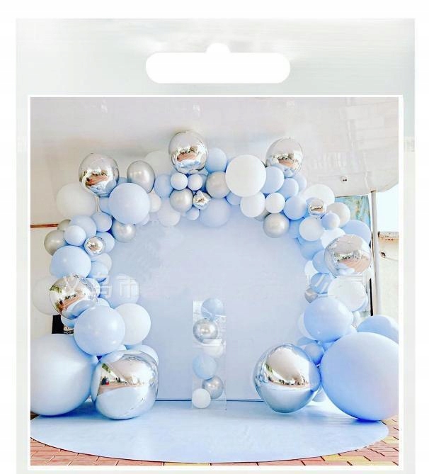 

Błękitno-srebrna girlanda balonowa Baby Shower_G29