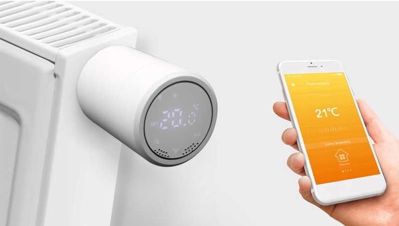 INTELIGENTNA GŁOWICA TERMOSTAT TUYA ZIGBEE WIFI IDOMTUYA