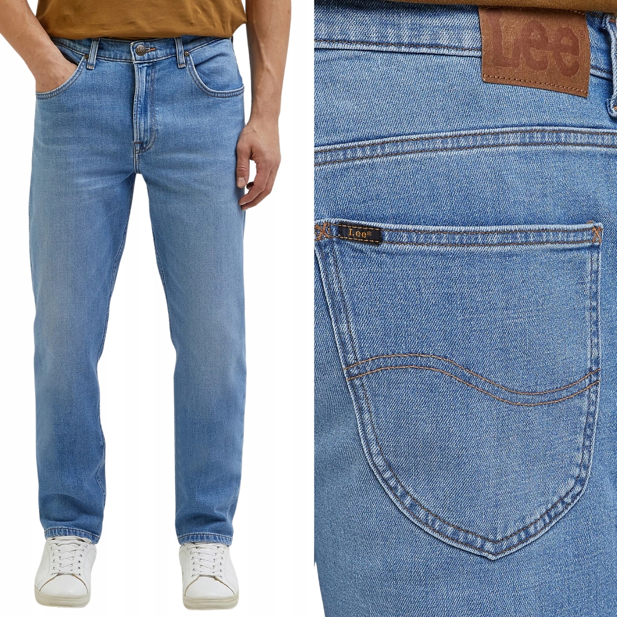 Lee Brooklyn straight Freewheelin Džíny jednoduché džínové kalhoty W38 L32