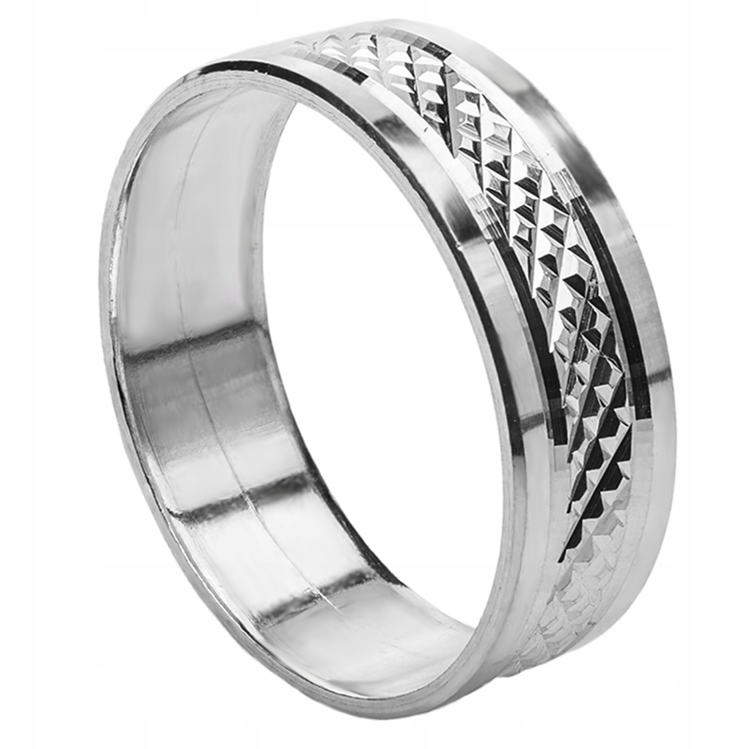 Stříbrný Pánský Diamantový Snubní Prsten 20