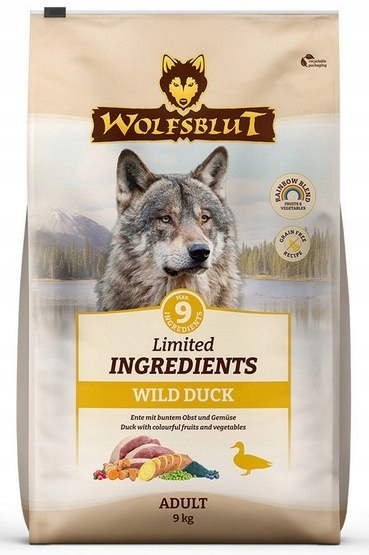 Levně Wolfsblut Dog Limited Wild Duck kachna a brambory 9 kg