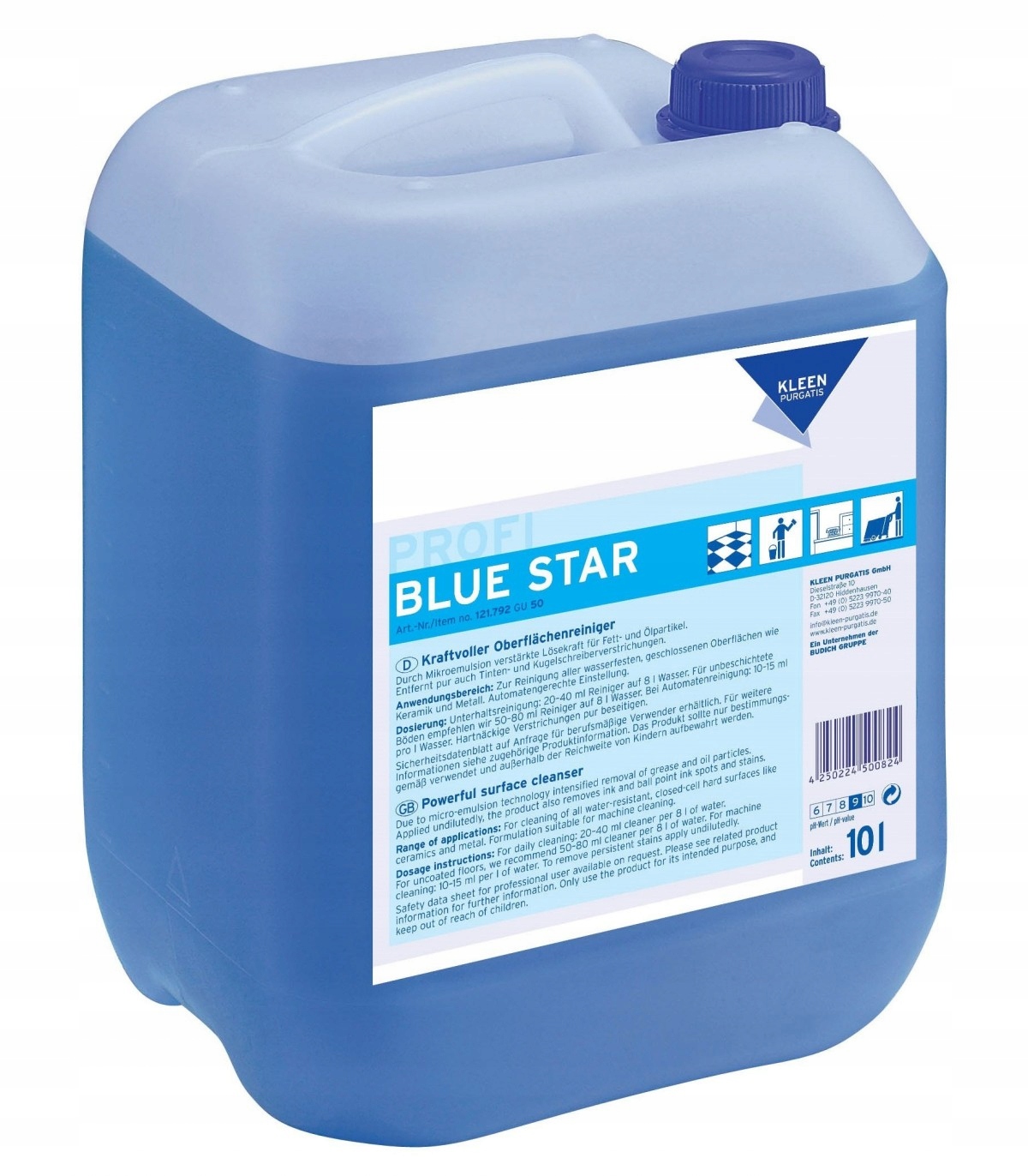 Levně Kleen Blue Star silný univerzální prostředek na mytí podlah automatem 10l