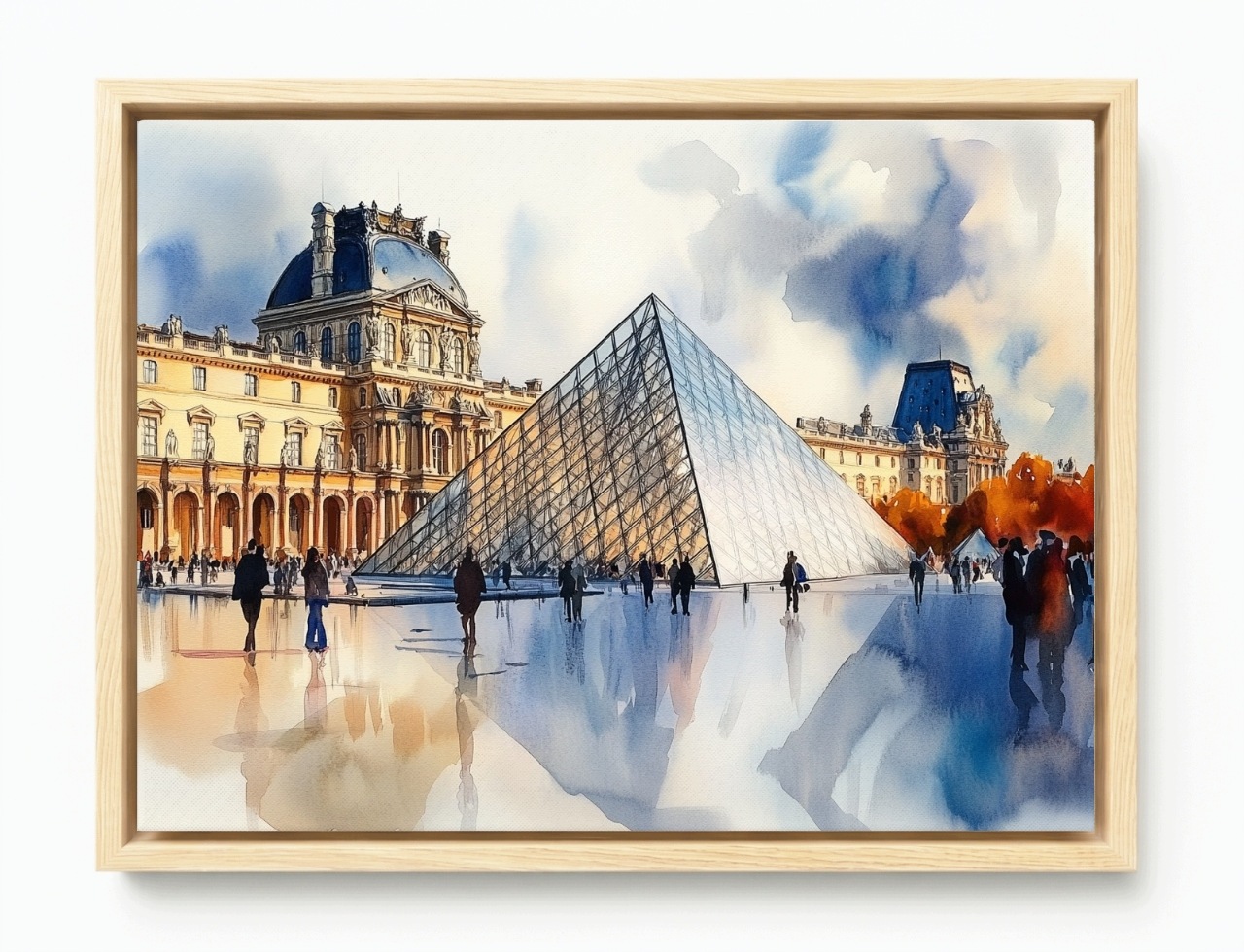 Obraz Rama American Box Pohled Francie Paříž Louvre Palác Muzeum 80x60