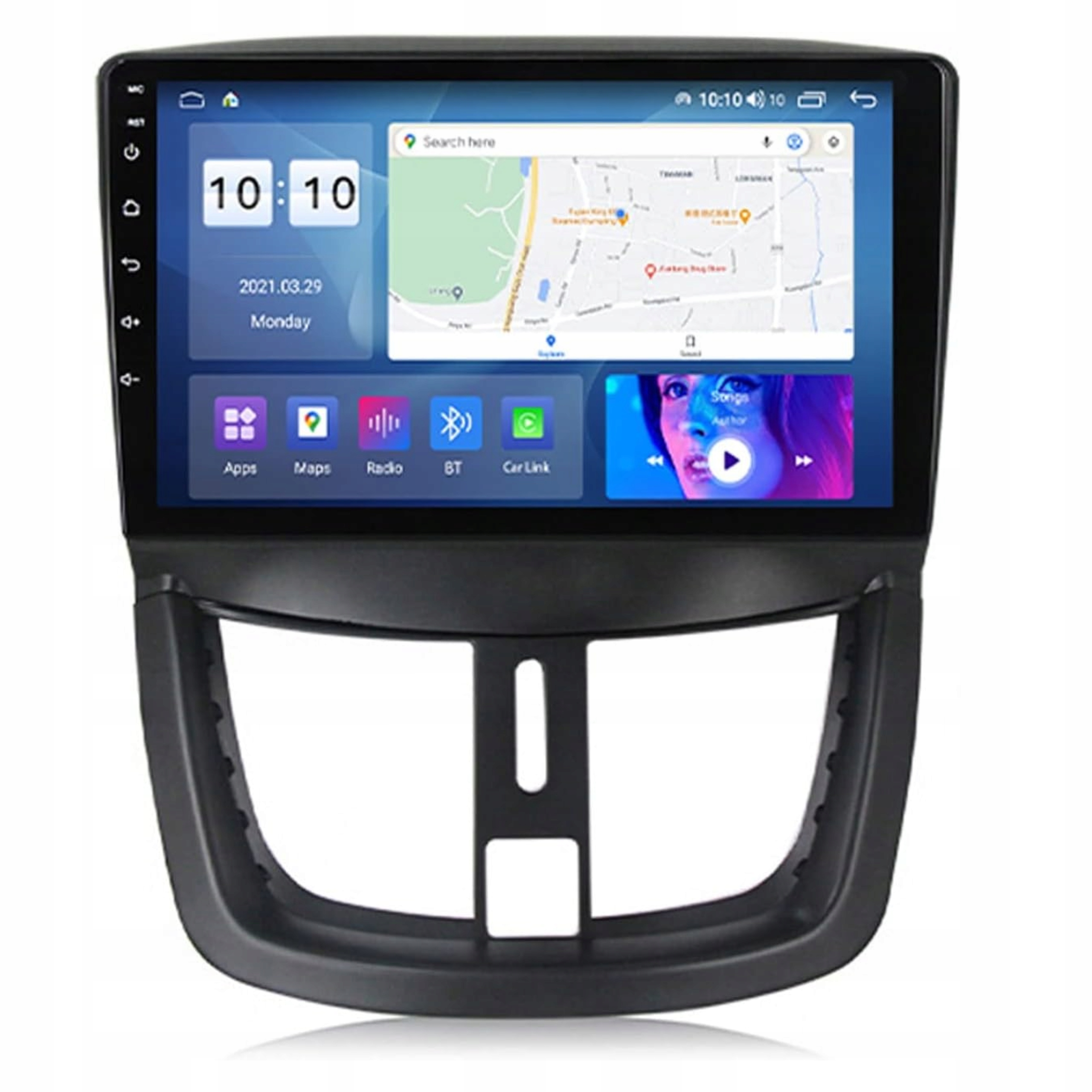 Android rádio Peugeot 207 2009-2013 4+64GB Gps Bt