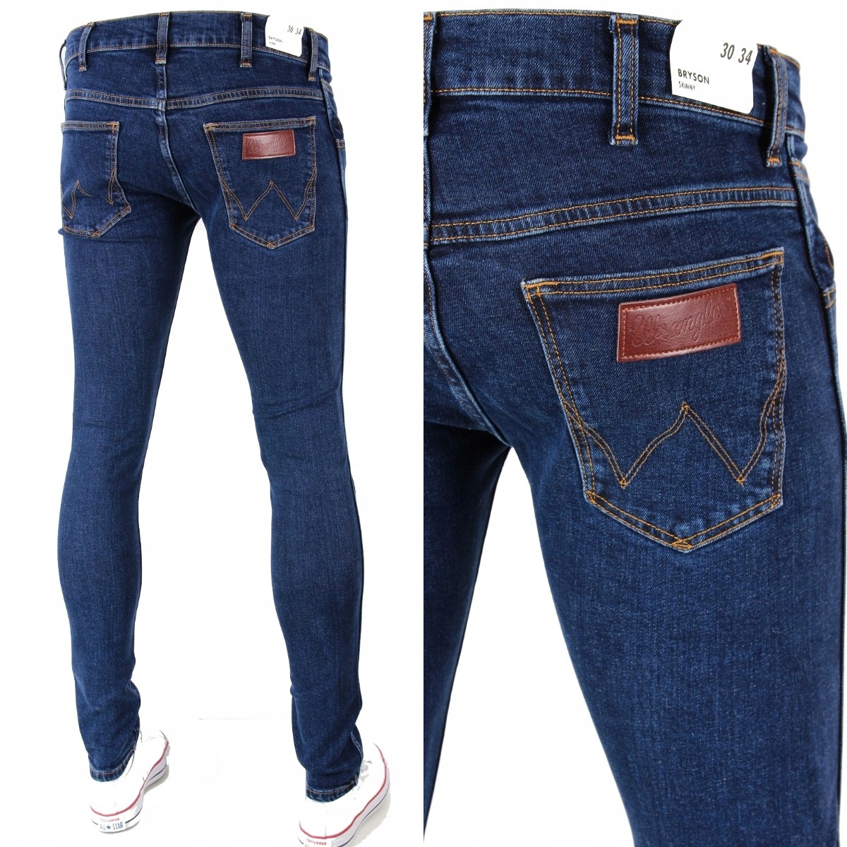 

Wrangler Bryson Skinny Spodnie Jeansy - W28 L32