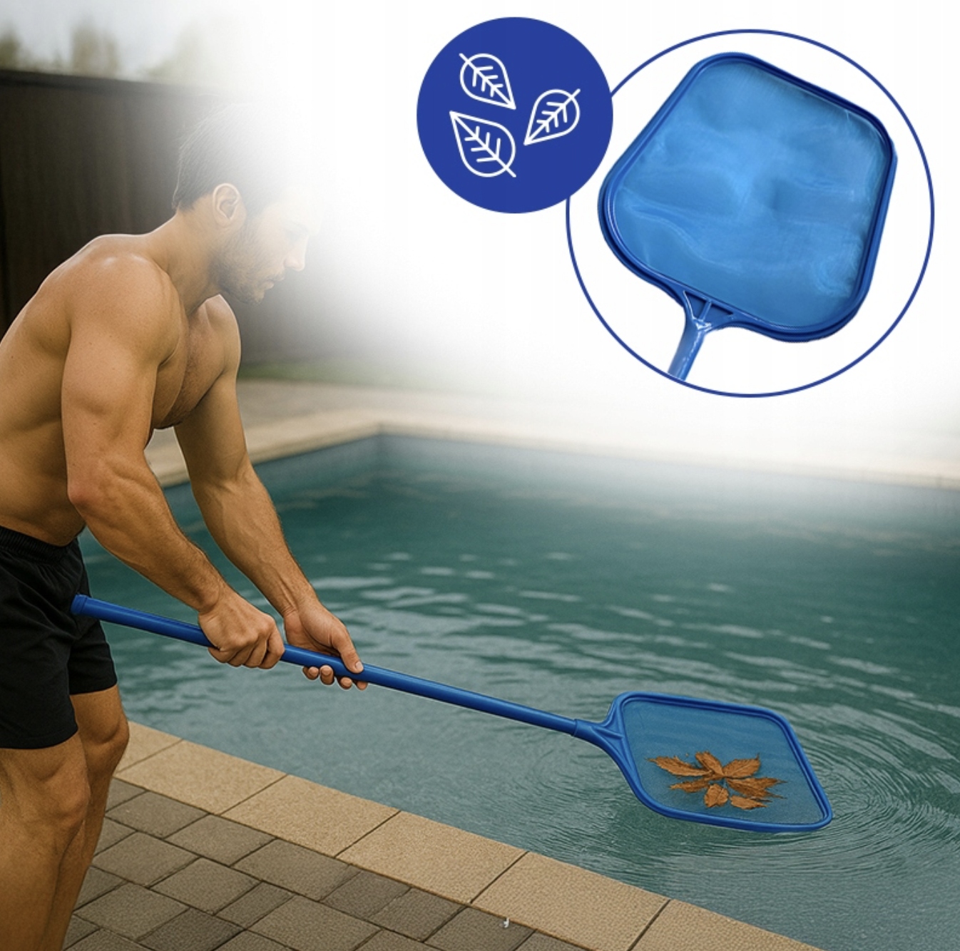 ODKURZACZ DO BASENU ZESTAW DO CZYSZCZENIA DNA BASENU 6W1 Model 8909