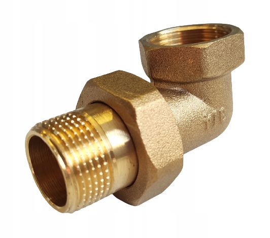 

Mosiężny Śrubunek Kątowy 3/4'' Oring Mocny DN20