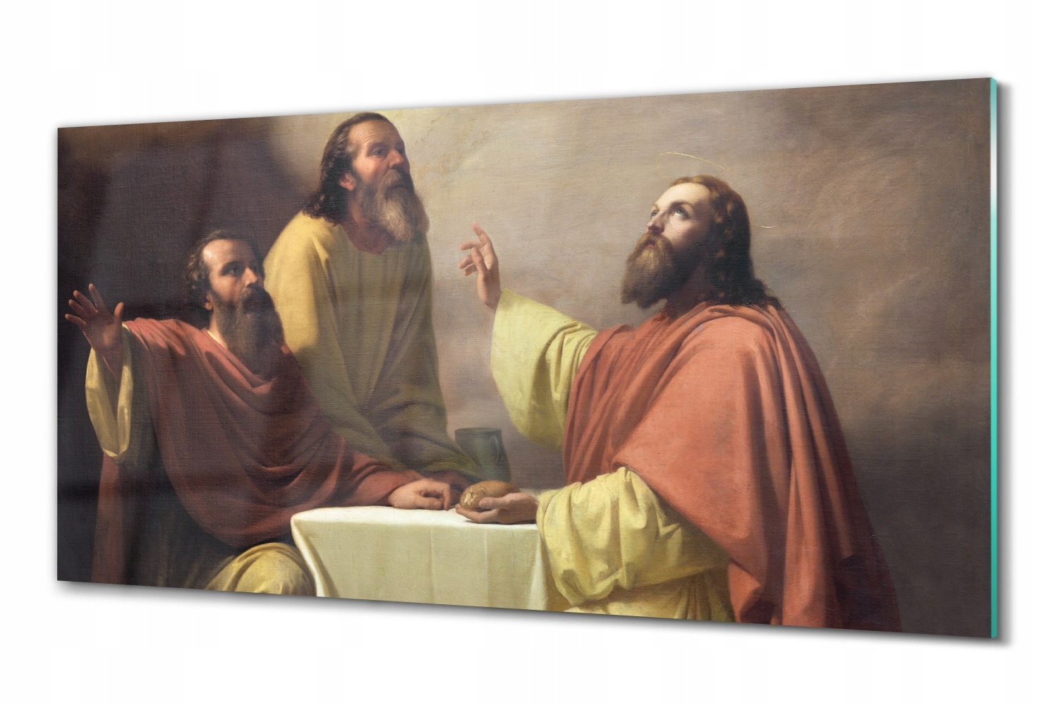 

Jezus Emaus obraz 100x50 Foto szklane na ścianę