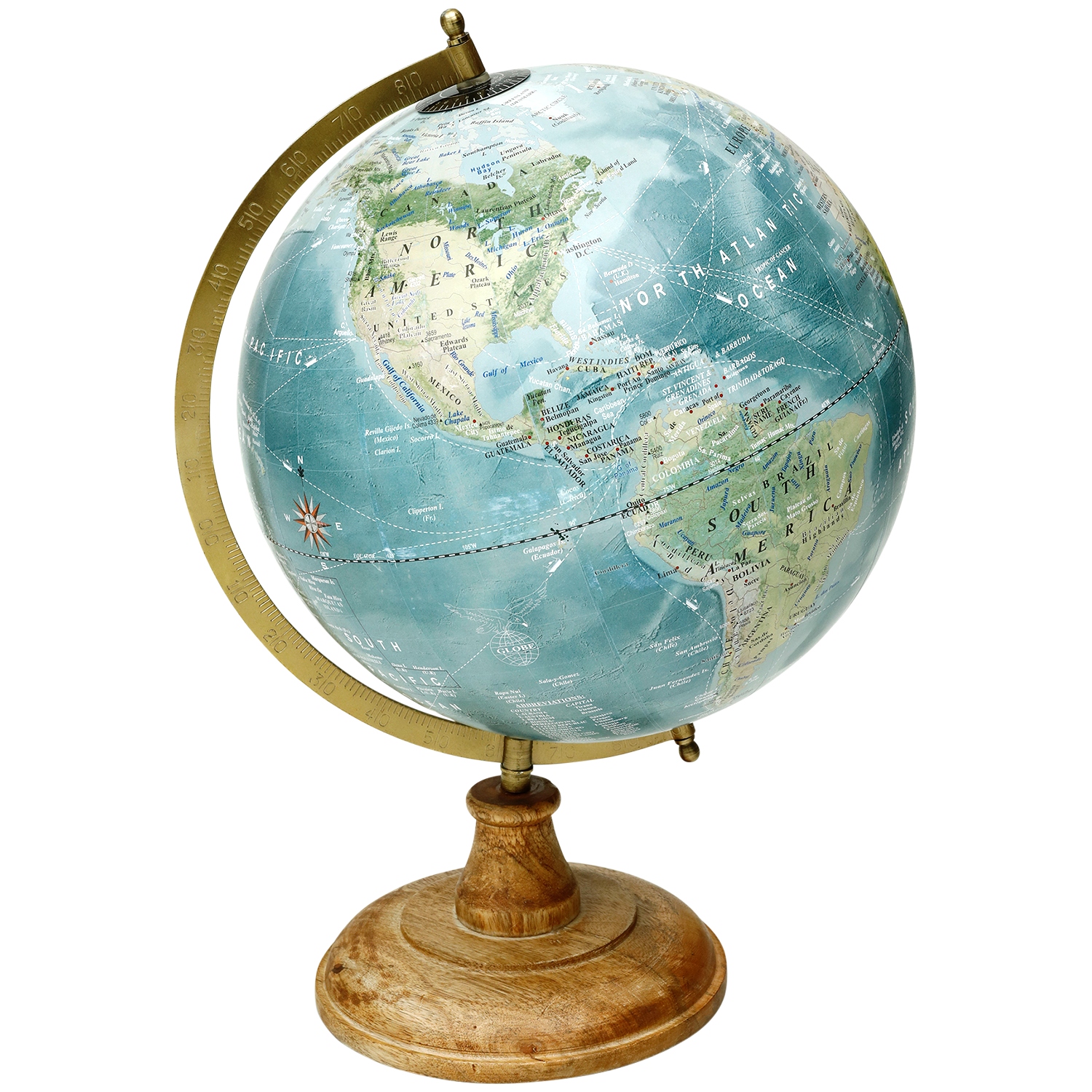 

Globus Drewniany Ozdobny Vintage ø 30 x 48 cm 089