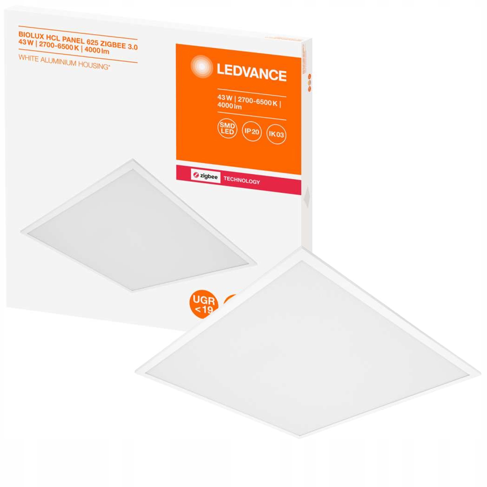 Led panel Nástenné stropné svietidlo 43W 4000lm Cct Smart+ ZigBee