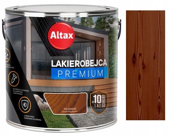 Altax Lakierobejca Premium 10 Lat Ochronna Do Drewna Palisander 2.5L