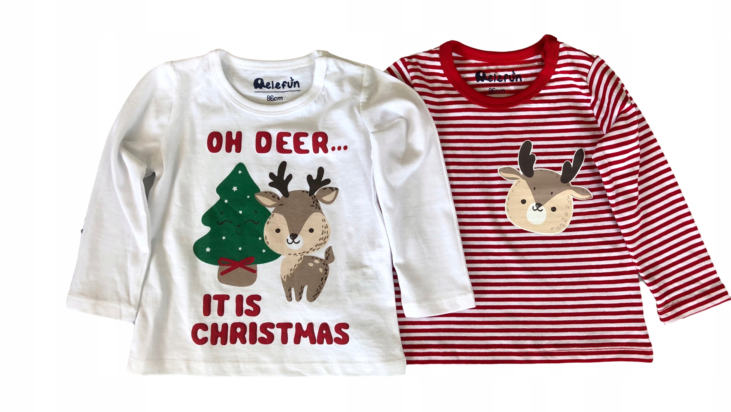 

Renifer 2pak bluzka koszulka Święta *92