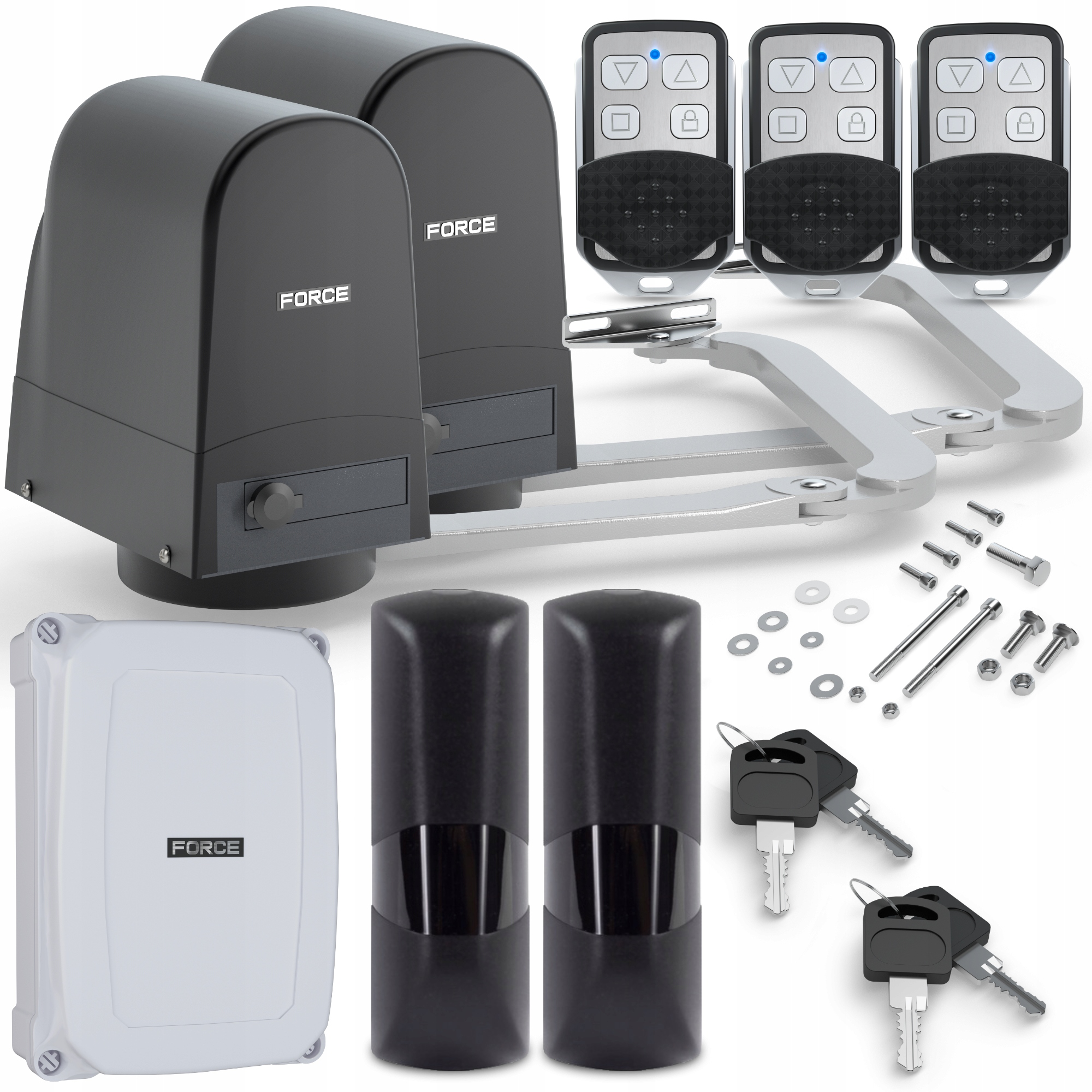 Sada Pro Křídlové Brány Force V300 Ls Do 3 M S Koncovkami