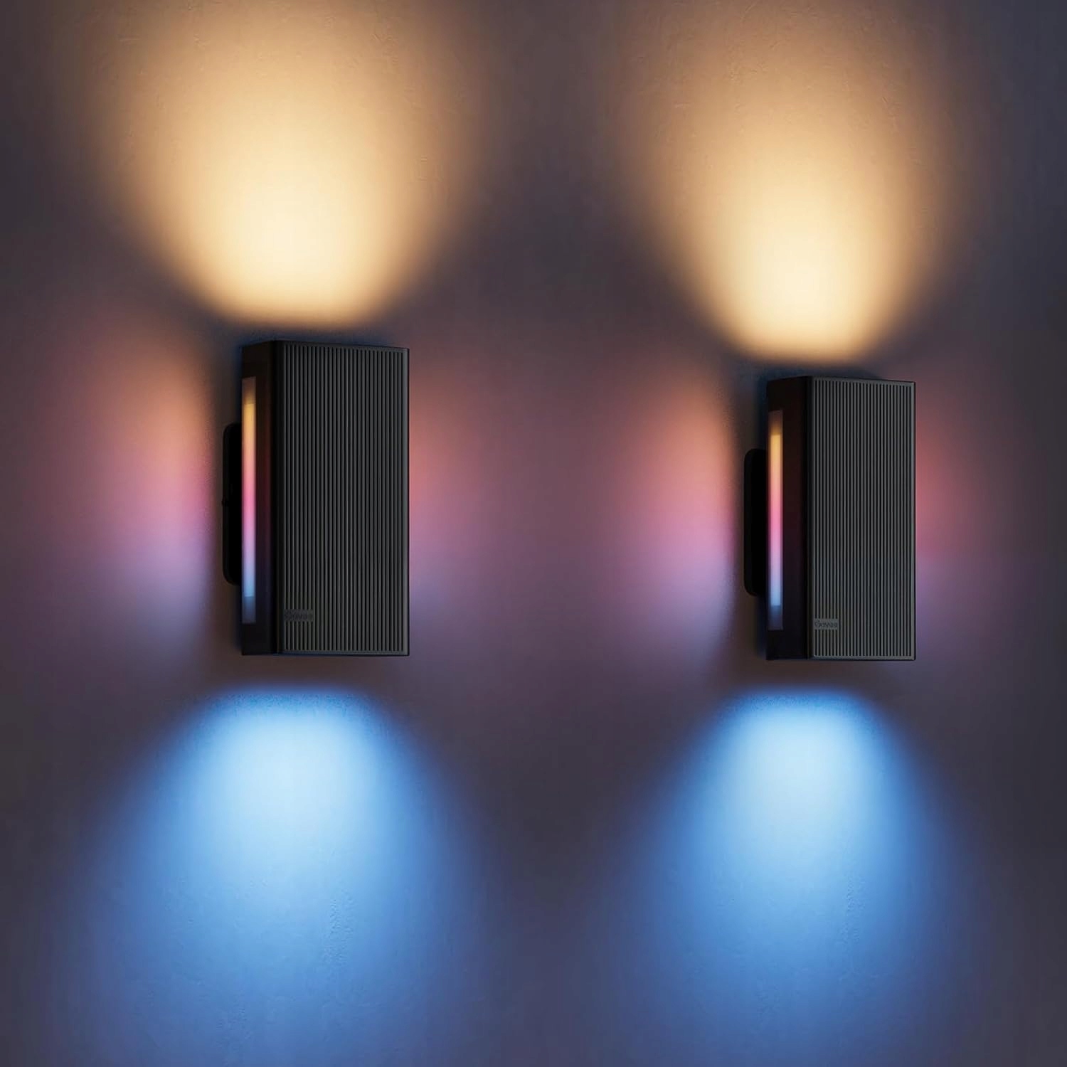 Vonkajšia nástenná lampa Govee Led Rgbic Matter IP66 UpDown 2ks