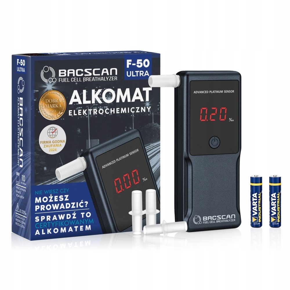 Precyzyjny Alkomat BACscan F-50 Ultra z kalibracją