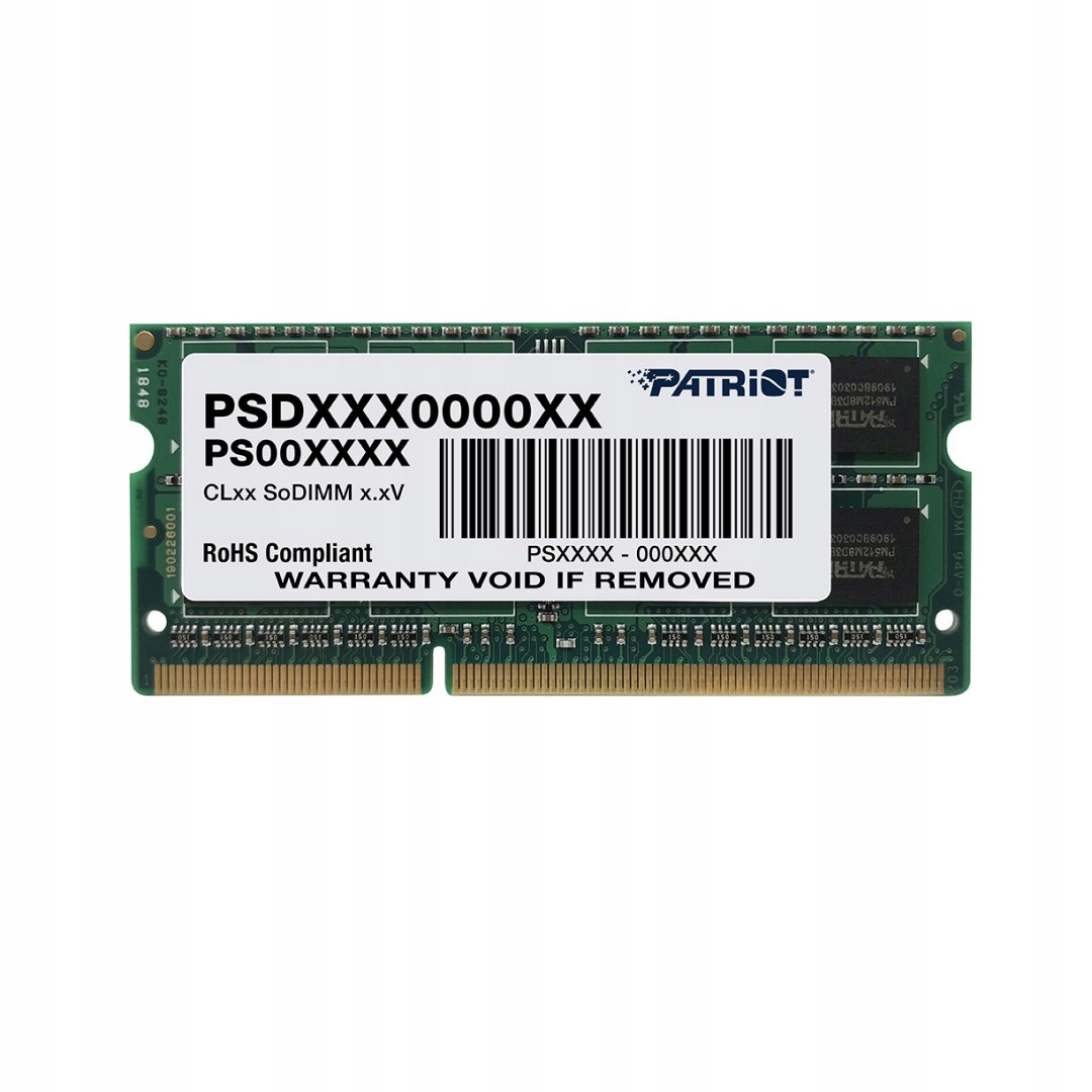 

Pamięć Ram DDR3 Patriot PSD38G1600L2S 8 Gb
