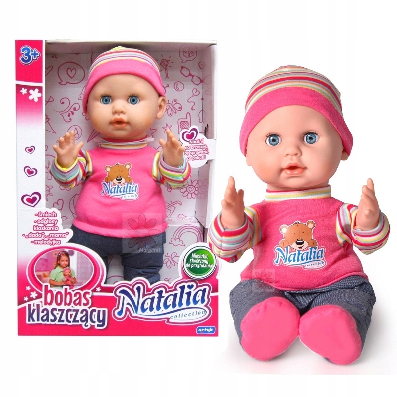 

Lalka Natalia Bobas Interaktywny Klaszczący 3+
